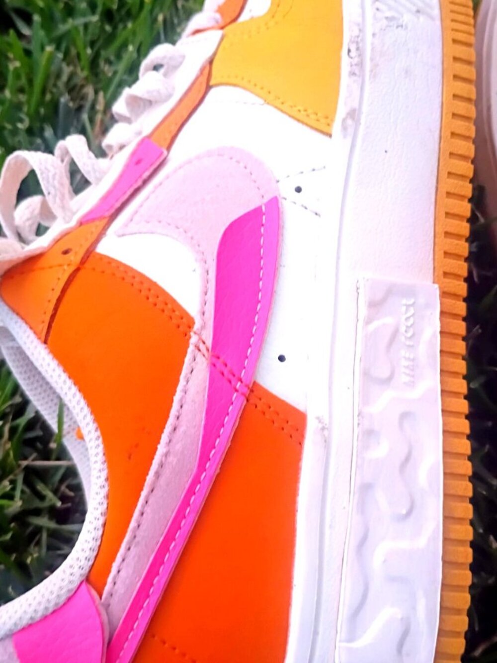 Nike Air Force 1 Fontanka Sunrise Women's 11 White Orange Pink
